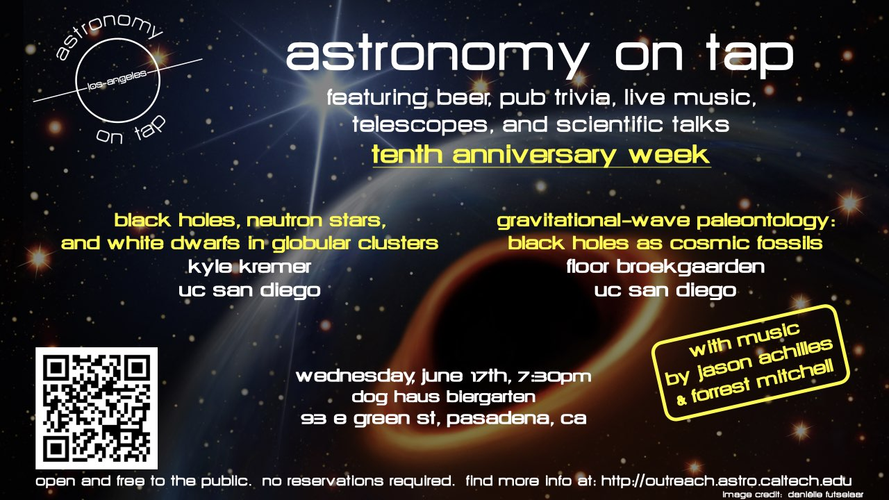 Astronomy on Tap Pasadena flyer