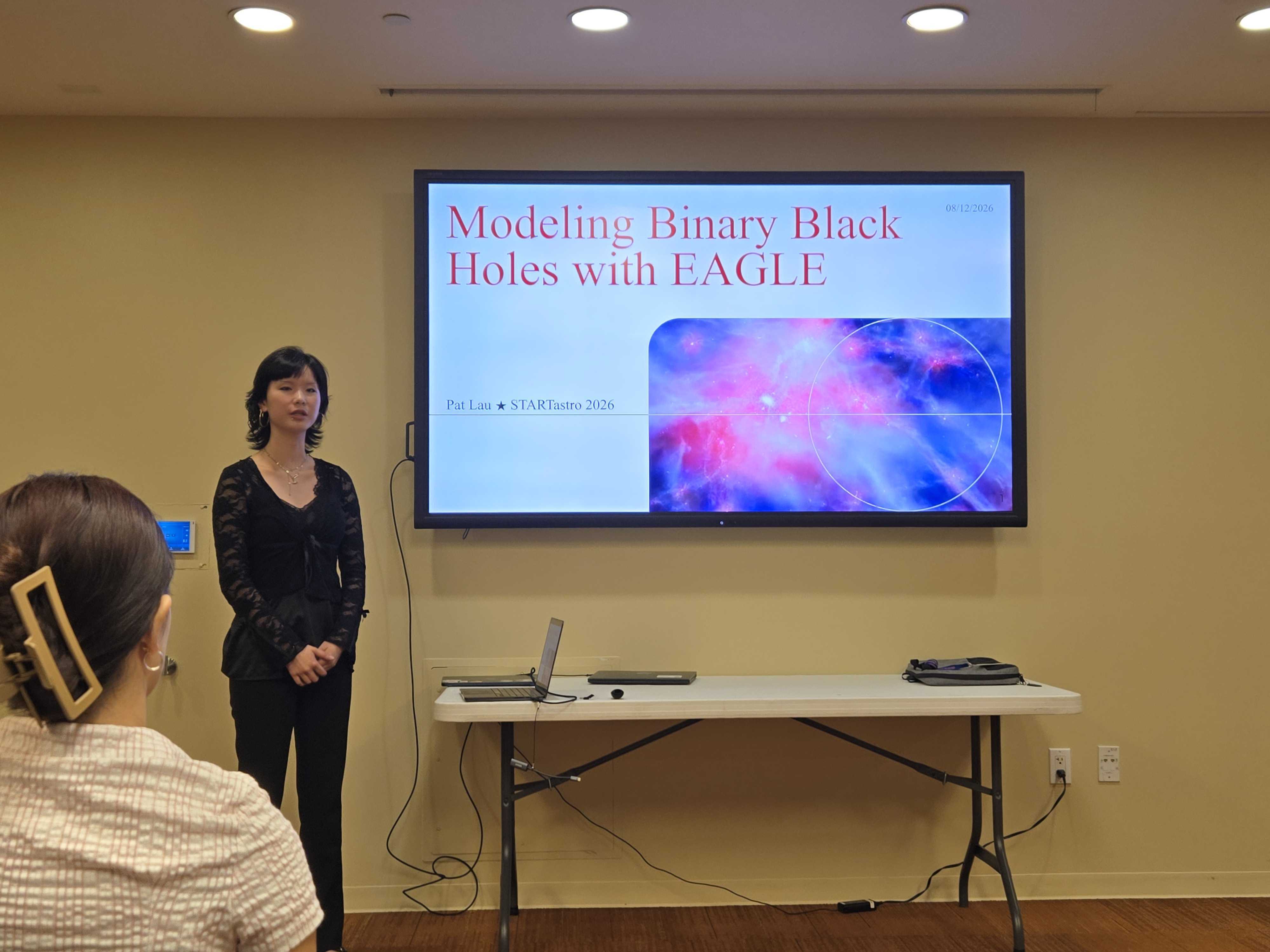 Patricia Lau presenting her research at the UCSD Summer Research Conference