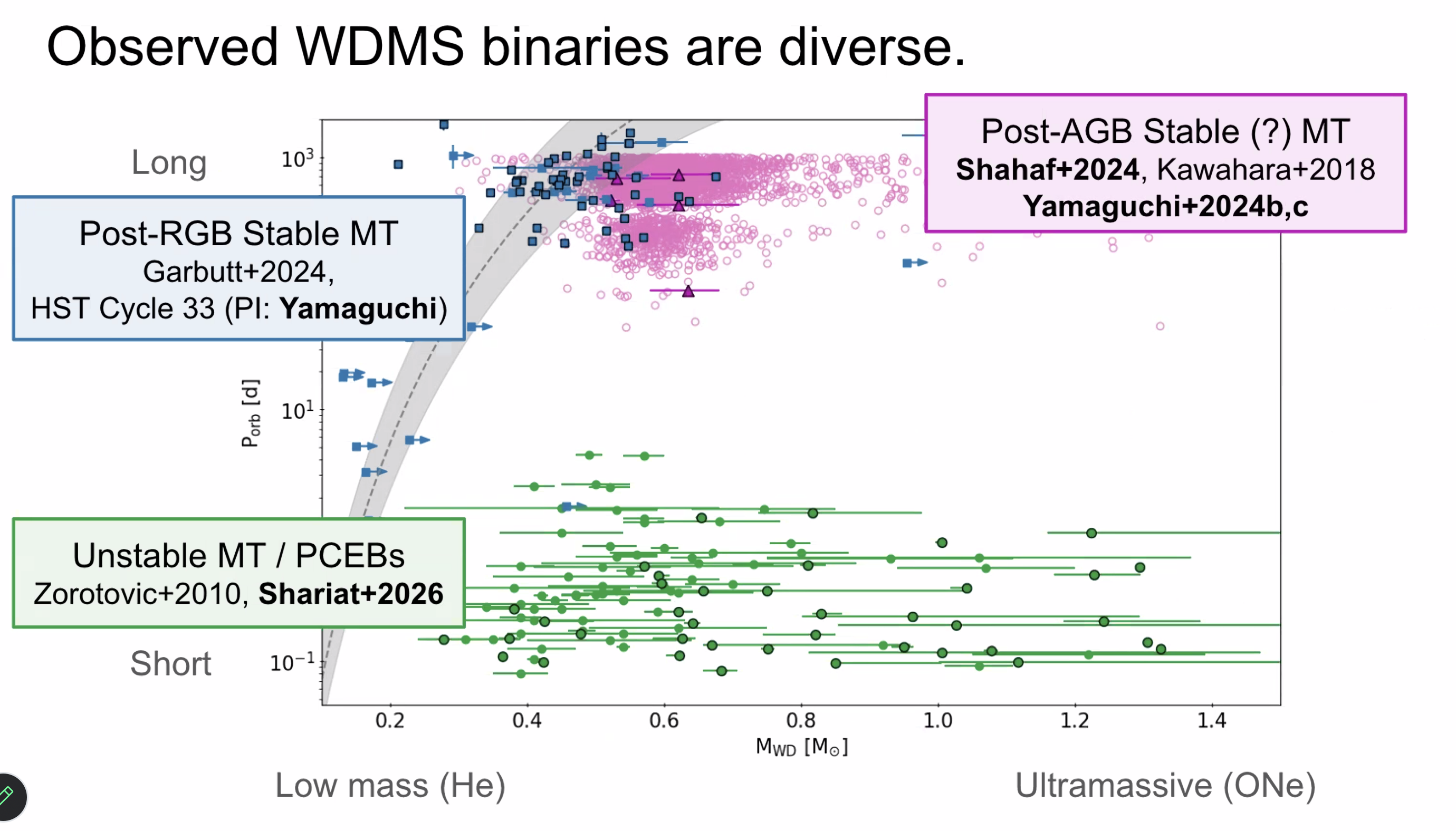 Observed WDMS binaries are diverse