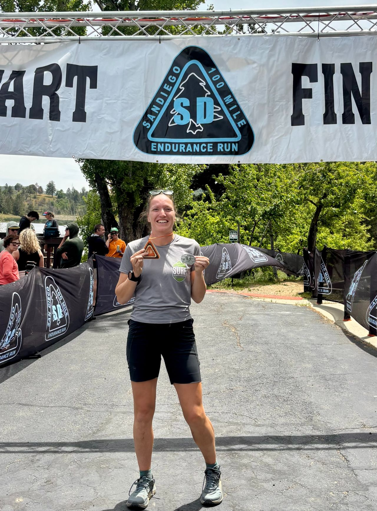 SD100 finish line
