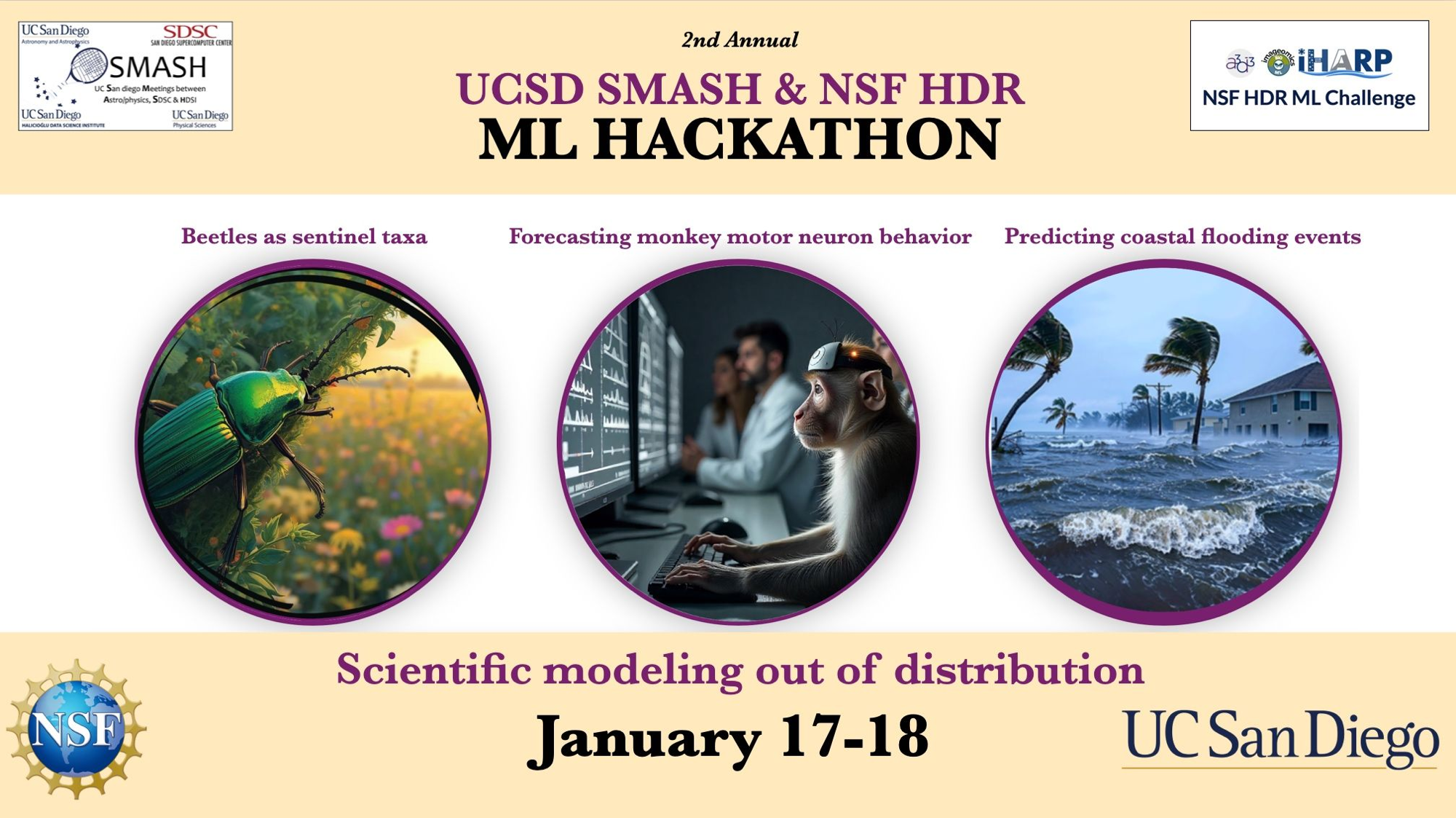 UCSD SMASH & NSF HDR ML Hackathon 2026